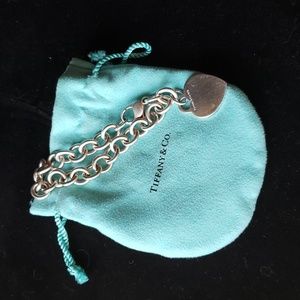 💎Tiffany & Co Large Link Heart Tag Bracelet
